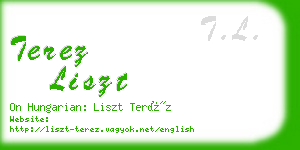 terez liszt business card